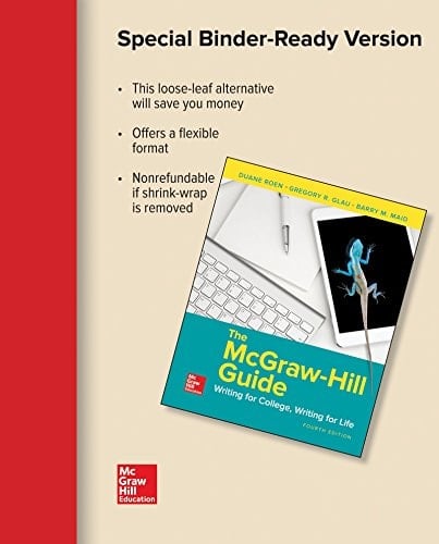 Looseleaf The McGraw-Hill Guide: Writing for College, Writing for Life