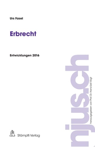 Erbrecht Entwicklungen 2016
