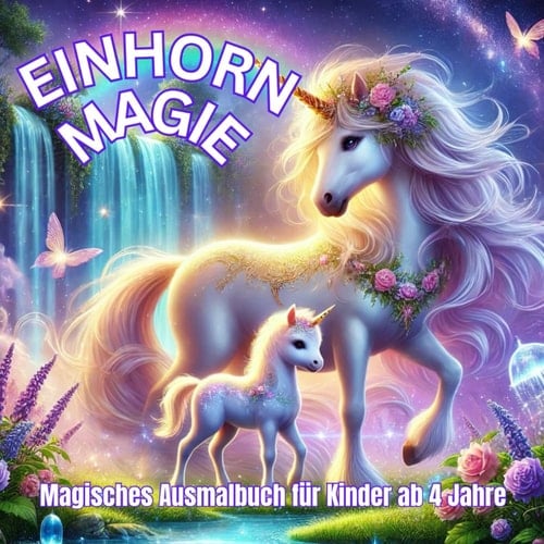 Einhorn-Magie Magisches Ausmalbuch für Kinder ab 4 Jahre (German Edition)
