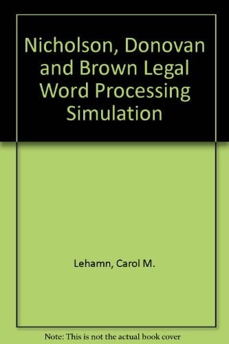 Nicholson, Donovan and Brown