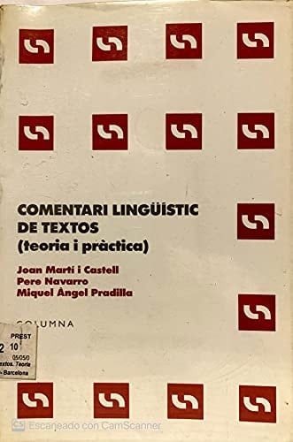 Comentari lingüístic de textos teoria i pràctica