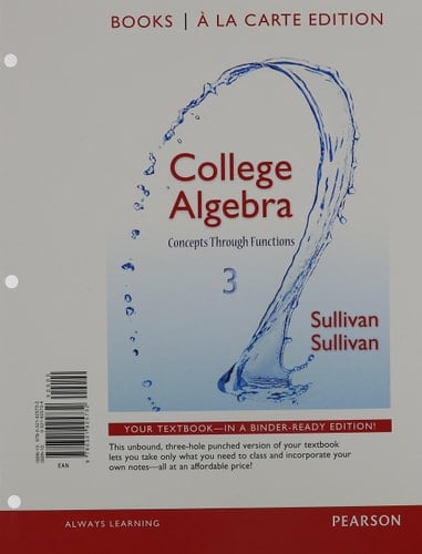 College Algebra + MyMathLab Access Code Concepts Through Functions