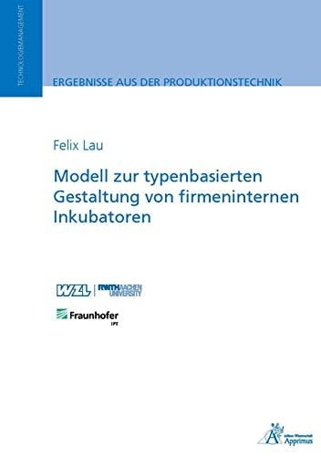 Modell zur typenbasierten Gestaltung von firmeninternen Inkubatoren Model for the type-based configuration of corporate incubators