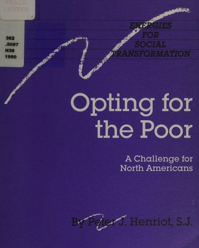 Opting for the Poor A Challenge for North Americans
