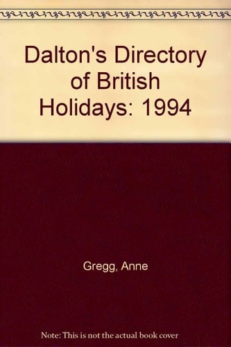 Dalton's Directory of British Holidays 1994