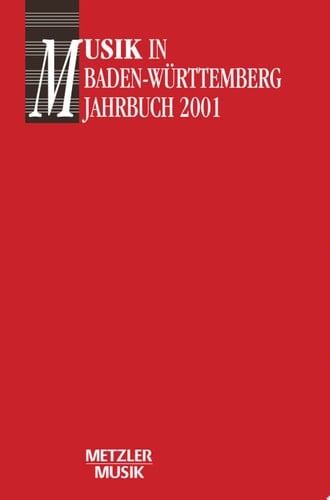 Musik in Baden-Württemberg, Jahrbuch 2001 Jahrbuch 2001/ Band 8