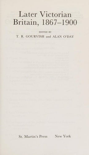 Later Victorian Britain, 1867-1900