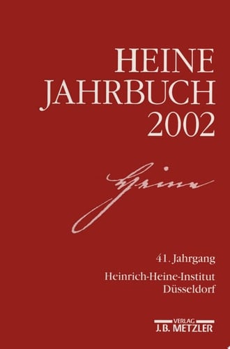 Heine-Jahrbuch 2002 41. Jahrgang