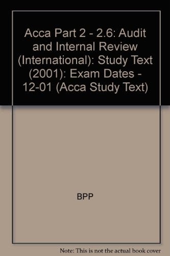 ACCA Study Text Audit and internal review. Paper 2.6