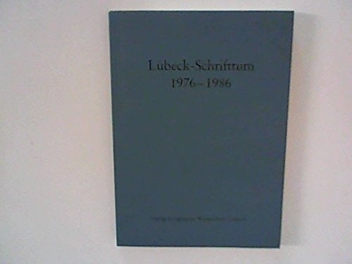 Lübeck-Schrifttum, 1976-1986 (German Edition)