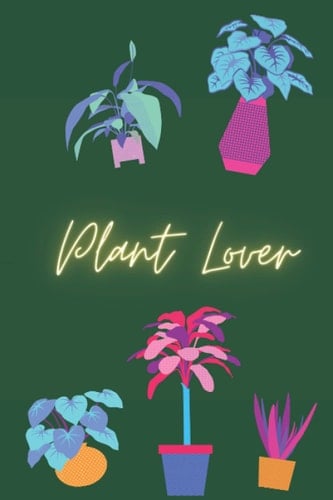 Plant Lover: Retro plant lover journal notebook with plants