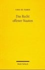 Das Recht offener Staaten Grundlinien einer Staats- und Rechtstheorie