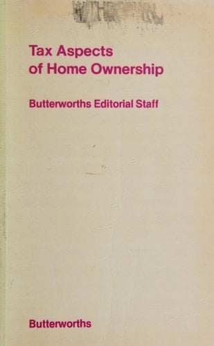 Tax Aspects of Home Ownership