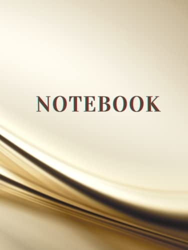 Gold Hardcover Notebook Journal for Work and Fun: 300 paper pages lined, 8.25*11in (about A4)