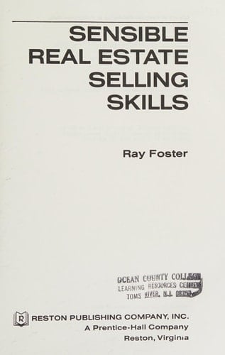 Sensible Real Estate Selling Skills