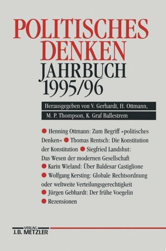 Politisches Denken. Jahrbuch 1995/96
