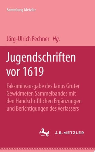 Jugendschriften vor 1619 Sammlung Metzler, 88