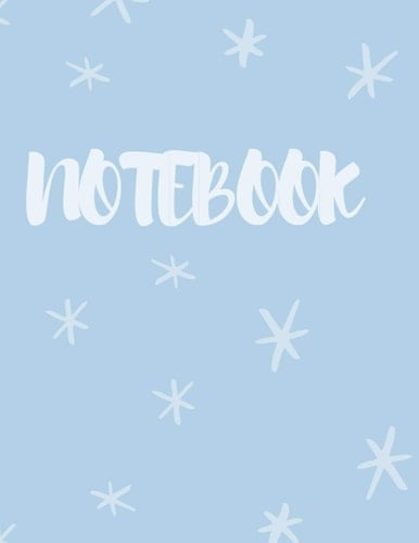 Notebook: Lined Notebook Journal - Light blue - 100 Pages - Large (8.5 x 11 inches)