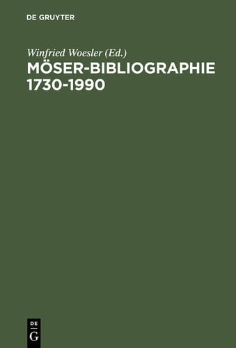 Möser-Bibliographie 1730–1990