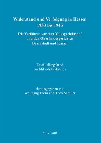 Erschließungsband zur Mikrofiche-Edition
