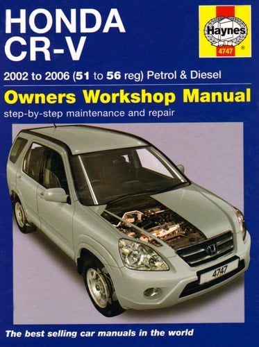 Honda CRV-V Owners Workshop Manual Manual