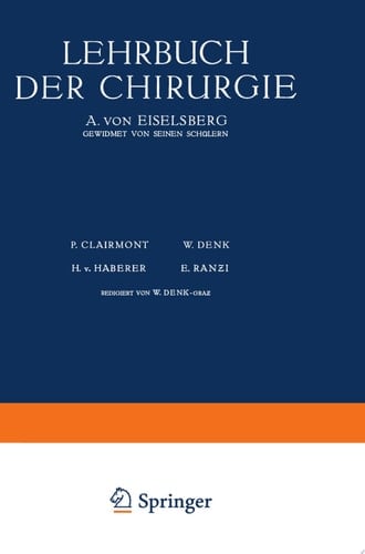 Lehrbuch der Chirurgie Erster Band