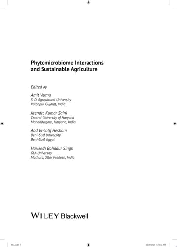 Phytomicrobiome Interactions and Sustainable Agriculture