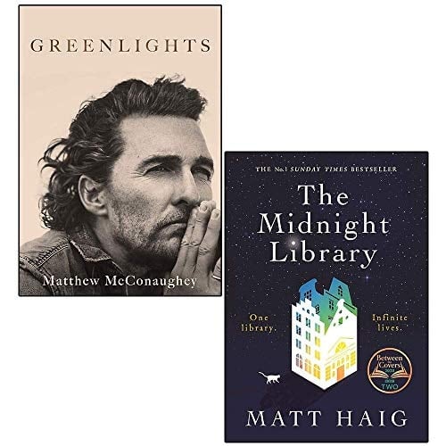 Greenlights by Matthew McConaughey and The Midnight Library by Matt Haig 2 Books Collection Set