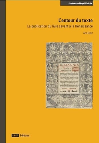 L'entour du texte la publication du livre savant à la Renaissance