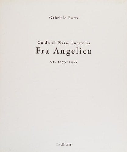 Fra Angelico Guido Di Piero, Ca. 1395-1455