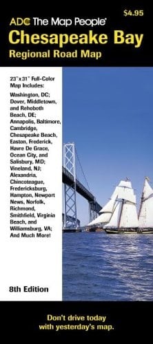 ADC The Map People Chesapeake Bay Regional Pocket Map