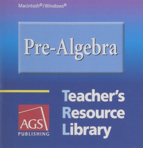 PRE-ALGEBRA TEACHER'S RESOURCE LIBRARY AND STUDENT WORKBOOK ON CD-ROM FOR MACINTOSH AND WINDOWS
