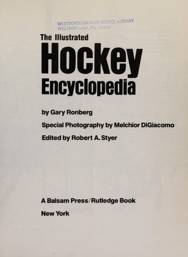 The Illustrated Hockey Encyclopedia