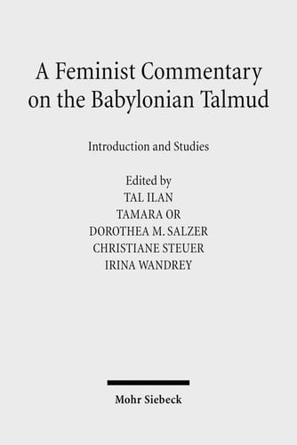 A Feminist Commentary on the Babylonian Talmud: Introduction and Studies