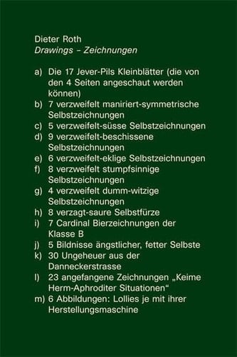 Dieter Roth Zeichnungen