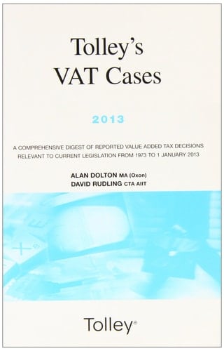 Tolley's VAT Cases 2013