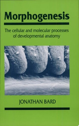 Morphogenesis The Cellular and Molecular Processes of Developmental Anatomy