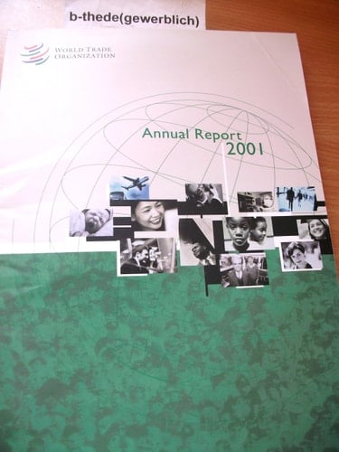 World Trade Organization (WTO) Annual Report 2001