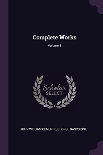 Complete Works; Volume 1