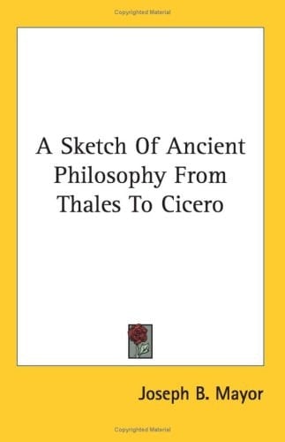 A Sketch of Ancient Philosophy from Thal