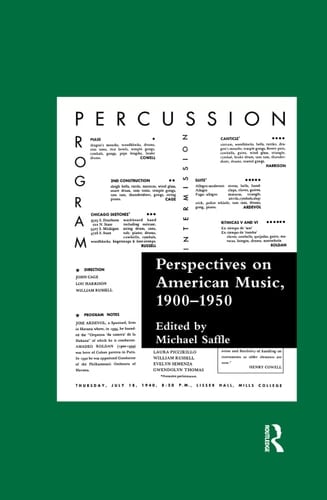 Perspectives on American Music, 1900-1950