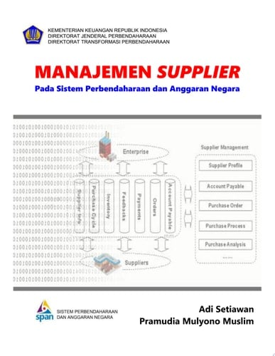 Manajemen Supplier pada Sistem Perbendaharaan dan Anggaran Negara
