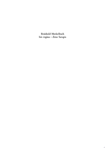 Isis regina - Zeus Sarapis
