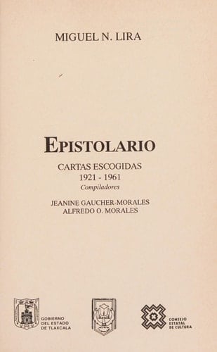 Epistolario cartas escogidas, 1921-1961