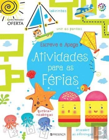 Escreve e Apaga Atividades para As Férias (Portuguese Edition)