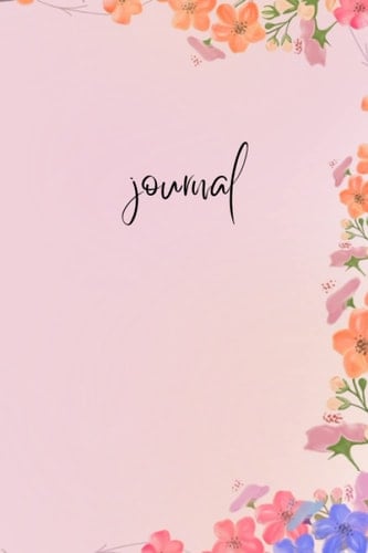 Pink Pastel Flower Journal Notebook