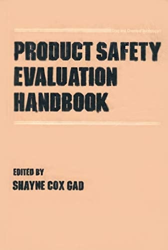 Product Safety Evaluation Handbook (Drug and Chemical Toxicology Series)