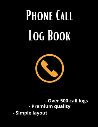 Phone Call Log Book: Large Voice Mail/Message Tracking Book, Home & Office Call Monitoring Log, Over 520 Telephone Record Space