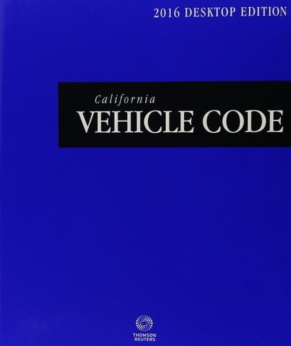 California Vehicle Code 2016