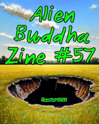 Alien Buddha Zine #57: black and white print
